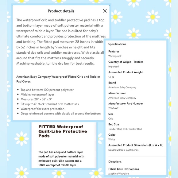 NEW Crib/Toddler Bed Mattress Cover - Picture 6 of 8